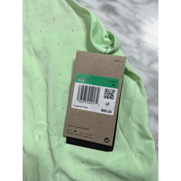 Nike Womens AeroSwift Dri-FIT ADV Running Singlet Size XL FN2504 376 Green NEW - Picture 8 of 12